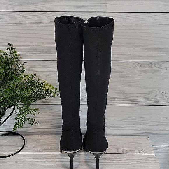 White House Black Market Coralie Knee High Boots - Black Womens Size 9m - Picture 9 of 15